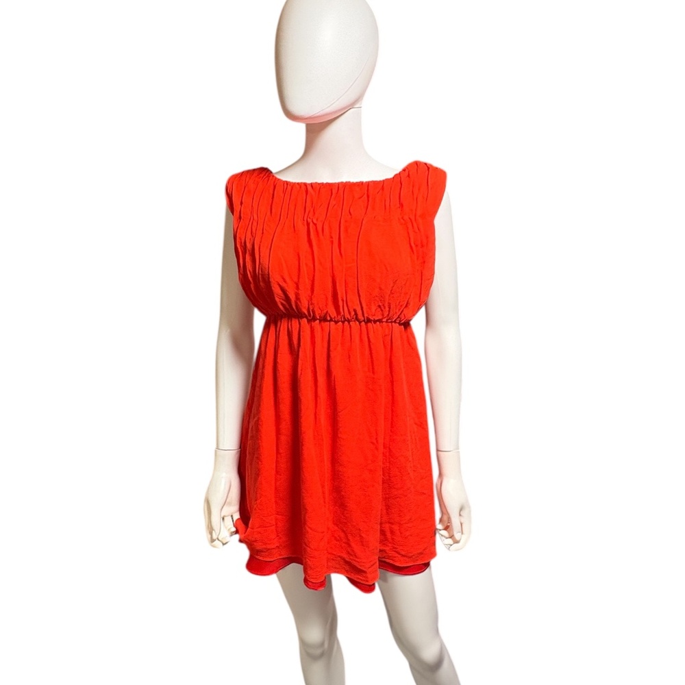 Alice + Olivia Josie Dress  in Cherry Red - XS